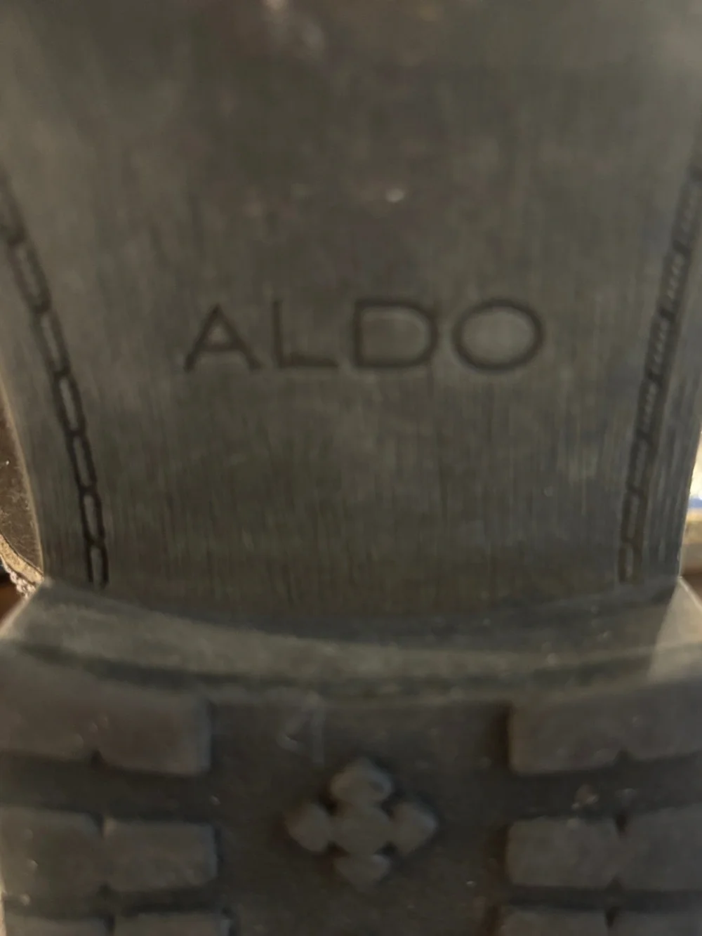 Aldo Dark Brown Leather Lace-Up Ankle Boots